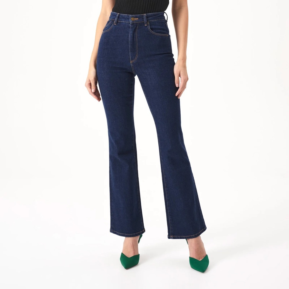 Dusters Bootcut - Alina Organic Dark Wash High Waisted Size 31